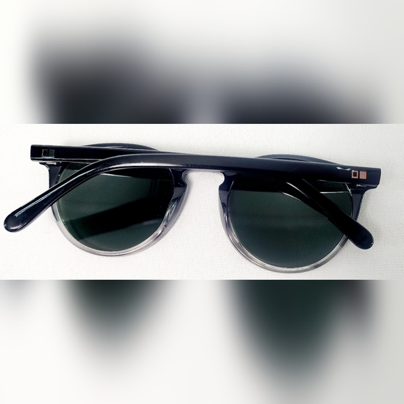 OTIS retro inspired round frame black OMAR tortoise bottom polarized sunglasses - Picture 7 of 8